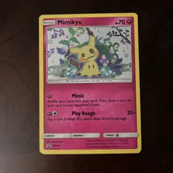Mimikyu Sun & Moon Black Star Promo SM163 Holo Pokemon TCG Card Near Mint/Mint - Image 1