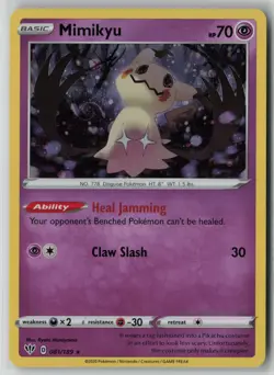 Mimikyu 81/189 Pokemon Darkness Ablaze Rare Near Mint Holo Card (NM) 1 - Image 1