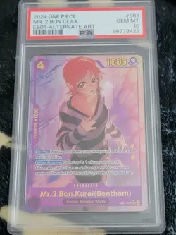 Mr. 2. Bon. Kurei (Bentham) - PSA 10 - EB01-061 - Graded Alt One Piece Card - Image 2