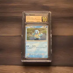 CGC 10 PRISTINE Squirtle SVP048 COSMOS Black Star HOLO PROMO Pokemon Card Swirl! - Image 1