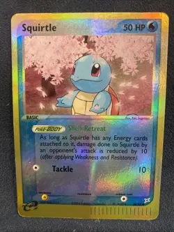 Pokemon TCG Squirtle Team Magma vs Team Aqua Reverse Holo Card 46/95 CREASE - Image 1