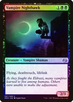 Vampire Nighthawk FOIL Modern Masters 2017 PLD Black Uncommon CARD ABUGames - Image 1