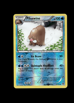 Pokemon 2012 Near Mint NM Piloswine 27/135 Plasma Storm REVERSE Card - Image 1