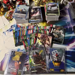 250+ Gundam TCG Cards Bulk Lot - Newtype Rising [GD01] C / U / R / LR Alt + Foil - Image 1