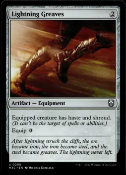 Lightning Greaves #298 MTG Modern Horizons 3 NM X1 - Image 1