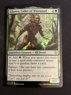 1x FoiGilanra, Caller of Wirewood (230) Commander Legends LP MTG Magic x1 MKE - Image 1