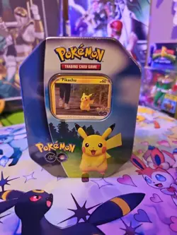 Pokemon TCG Pokemon GO Tin New & Factory Sealed! Pikachu - Image 1