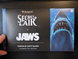 IN HAND MTG Secret Lair Drop X JAWS: Terror of Amity Island Rainbow Foil SEALED - Image 1