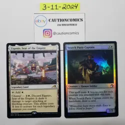 Eiganjo Seat of the Empire NEO #268 (NM) + Search Party Captain Foil (Box10) - Image 1