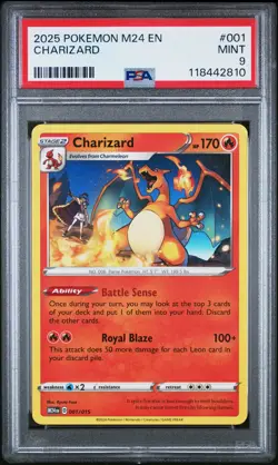 2025 POKEMON M24 EN-MCDONALD'S COLL #001 CHARIZARD PSA 9 - Image 1
