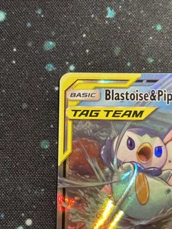 Pokemon TCG Blastoise & Piplup GX Tag Team Cosmic Eclipse 38/236 NM Sun & Moon - Image 4