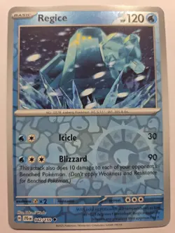 Regice 042/159 JTG SV09: Journey Together Uncommon Reverse Holo NM Pokemon TCG - Image 1