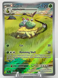Pokemon Grotle 164/162 Temporal Forces Scarlet & Violet Illustration Rare - Image 2