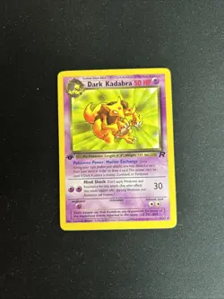 Pokemon TCG Dark Kadabra 1st Edition Team Rocket 39/82 Uncommon (English) - LP - Image 1