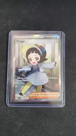 Poppy Full Art Trainer 220/197 - Pokemon TCG Obsidian Flames - NM - Image 1