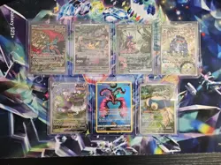Pokemon TCG Lot of (7) Roaring Moon, Pikachu, Snorlax, Shingi Kanda, LP + NM 🔥 - Image 1