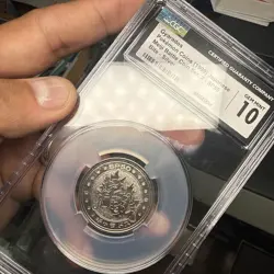 Gyarados Pokemon Vintage Meiji Battle Coin Metal Japanese - Cgc Gem Mint 10 - Image 4