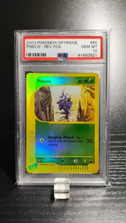 Pineco (Reverse Holo) - Skyridge 85/144 - PSA 10 GEM Mt - Pokemon TCG - Image 1