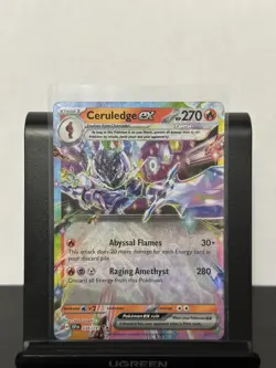 Pokemon Surging Sparks Ceruledge EX 036/191 Holo Double Rare NM - Image 1