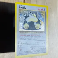 Vintage 1999 Snorlax 11/64 Jungle Holo Rare English Pokemon TCG WOTC LP Card - Image 3