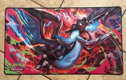 Pokemon Mega Charizard UPC Playmat Free Shipping - Image 1
