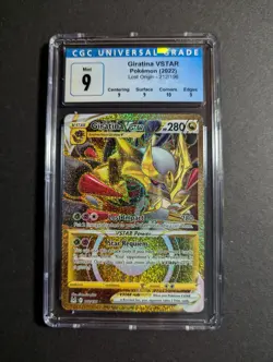 Giratina VSTAR 212/196 Lost Origin Gold Secret Rare Pokemon TCG CGC 9 MINT - Image 1