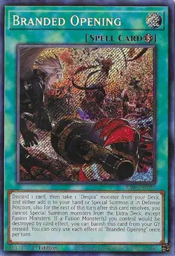 Yu-Gi-Oh! Branded Opening (Secret Rare) Secret Rare Quarter Century Bonanza RA03 - Image 1