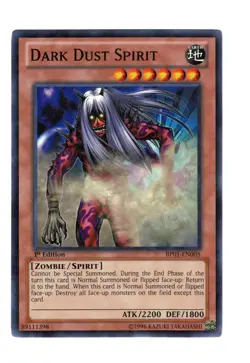Yugioh- 1X Dark Dust Spirit - Starfoil Rare - 1st Edition - BP01-EN005 - NM - Image 1