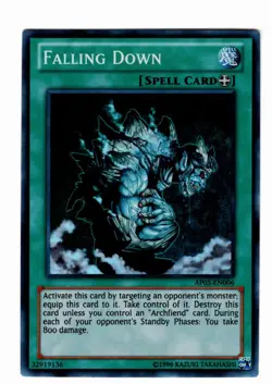Yugioh- 1X Falling Down - Super Rare - Unlimited - AP03-EN006 - Near Mint - Image 1
