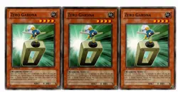 Yugioh- 3X Zero Gardna - Common - 1st Edition - DP09-EN012 - Light Play - Image 1