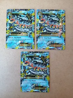 Pokemon TCG M Glalie EX 35/162 3x Card Lot NM- Condition - Image 1