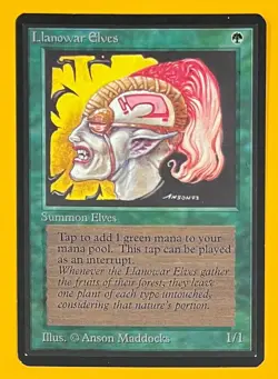 MTG LLANOWAR ELVES Beta (OldManMTG 012-108) - Image 1