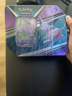 Pokemon TCG Heroes Collectors Tin Espeon 1 Espeon V Foil Card 5 Booster Packs - Image 1
