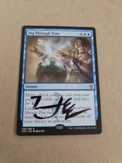 Dig Through Time Signed By Ryan Yee Magic the Gathering - Image 1