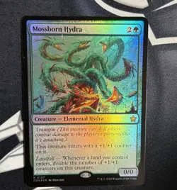 MTG Magic - Mossborn Hydra - FOIL Foundations RARE 0107 - Near Mint NM - Image 1