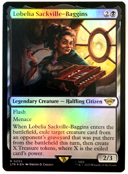 MTG Lobelia Sackville-Baggins *FOIL* The Lord of the Rings 93 Pack Fresh - Image 1