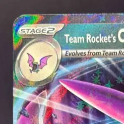 2025 Pokemon Gaming SV Destined Rivals - DRI EN Team Rocket's Crobat ex #122/182 - Image 3