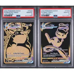 Sequential PSA 10 Pikachu VMAX & Mew VMAX TG29/TG30 Lost Origin Pokemon Cards - Image 1