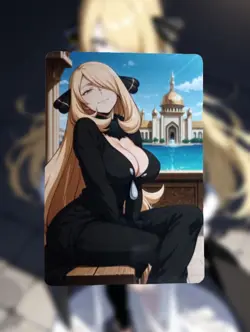Cynthia Pokemon Anime Waifu Sexy Goddess Doujin Lewd Hentai Card - Image 1