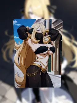 Cynthia Pokemon Anime Waifu Sexy Goddess Doujin Lewd Hentai Card - Image 1