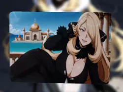 Cynthia Pokemon Anime Waifu Sexy Goddess Doujin Lewd Hentai Card - Image 1