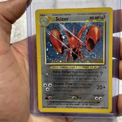 Scizor 10/75 Neo Discovery Pokemon Card Holo Rare Moderately Played MP Vintage - Image 1