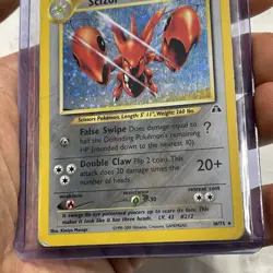 Scizor 10/75 Neo Discovery Pokemon Card Holo Rare Moderately Played MP Vintage - Image 4
