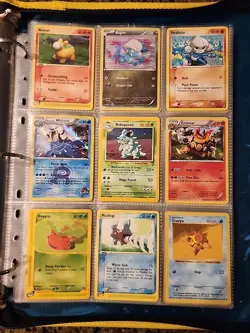 Pokemon Collection Binder Vintage Lot of Cards Holos Rares WoTC E-Reader Etc - Image 1