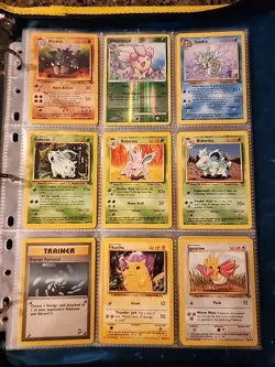 Pokemon Collection Binder Vintage Lot of Cards Holos Rares WoTC E-Reader Etc - Image 3