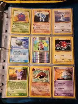 Pokemon Collection Binder Vintage Lot of Cards Holos Rares WoTC E-Reader Etc - Image 4