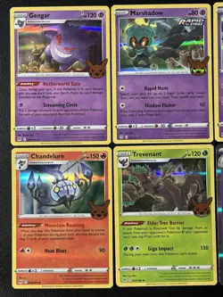 6 Pokemon Card HOLO lot 2021-23 Trick Or Trade Gengar, Marshadow & More - Image 2