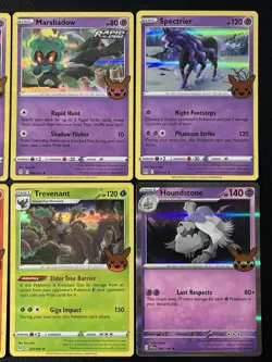 6 Pokemon Card HOLO lot 2021-23 Trick Or Trade Gengar, Marshadow & More - Image 3