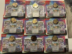 Lot Of 9 Pokemon: Scarlet & Violet Prismatic Evolutions 2-Pack Blister - Image 1