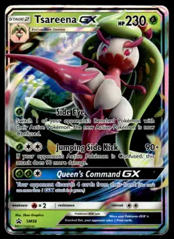 Pokemon TCG SM Promos #SM56 Tsareena GX DMG - Image 1